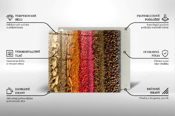 Protection plaque induction Épices colorées