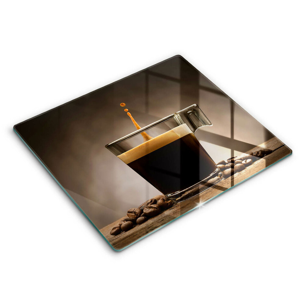 Protection plaque induction Verre et grains de café