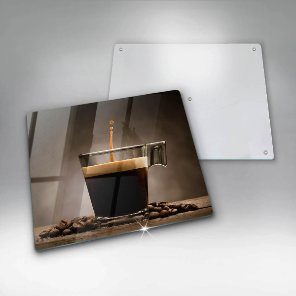 Protection plaque induction Verre et grains de café