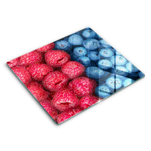 Protection plaque induction Fruits de framboise et de myrtille