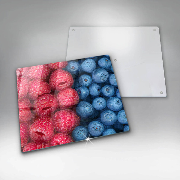 Protection plaque induction Fruits de framboise et de myrtille