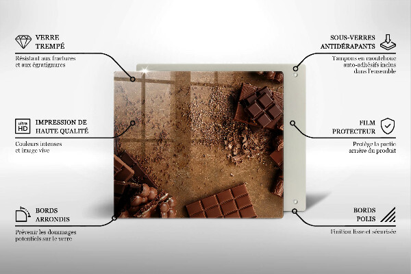 Protection plaque induction Bonbons au chocolat