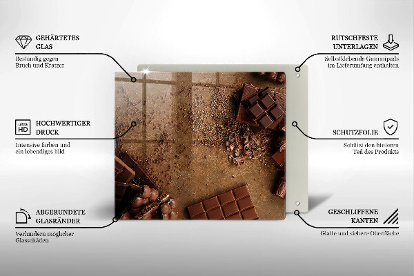 Protection plaque induction Bonbons au chocolat