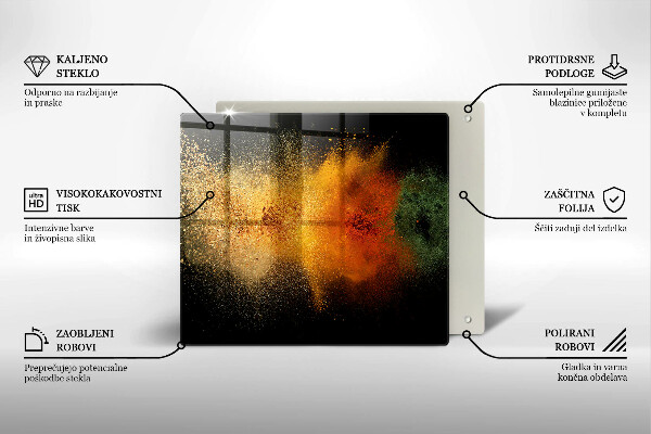 Protection plaque induction Épices colorées