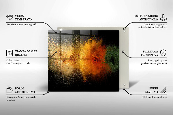Protection plaque induction Épices colorées