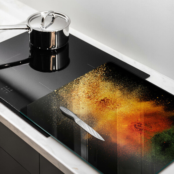 Protection plaque induction Épices colorées