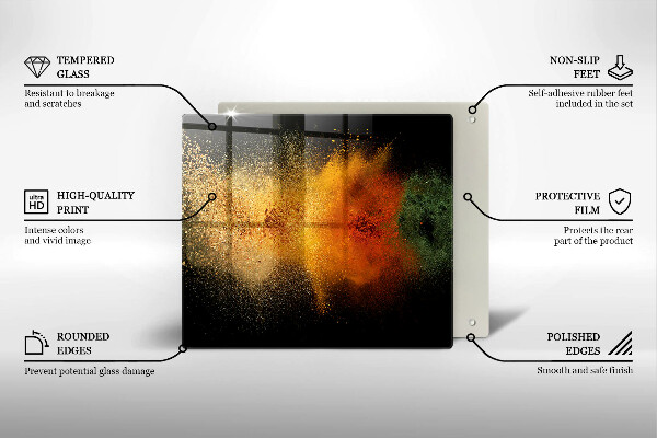 Protection plaque induction Épices colorées