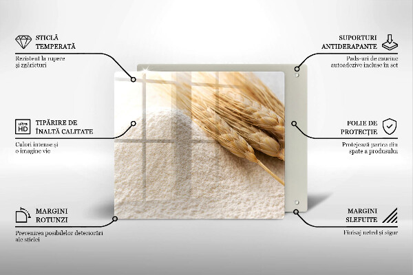 Protection plaque induction Farine et épis de céréales