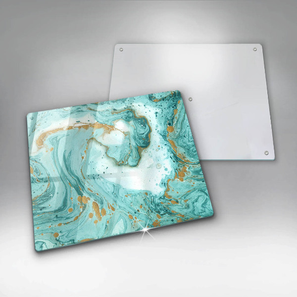 Protection plaque induction Abstraction bleue