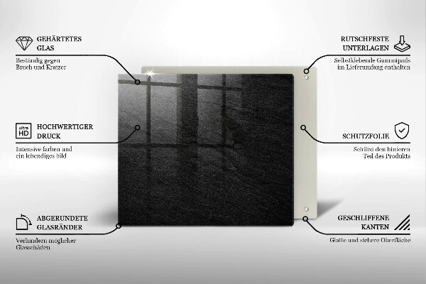 Protection plaque induction texture de roche