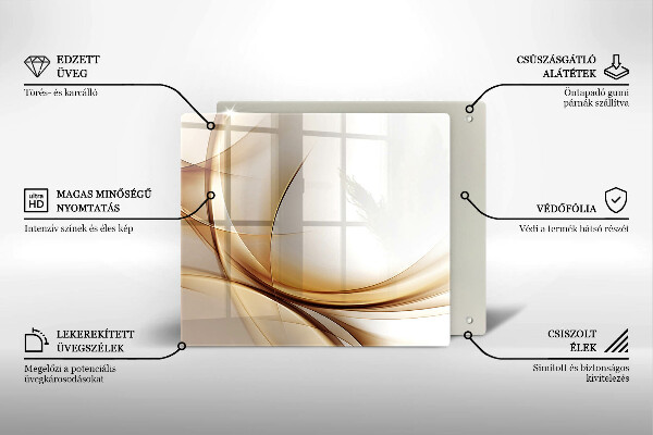 Cache plaque de cuisson Formes abstraites