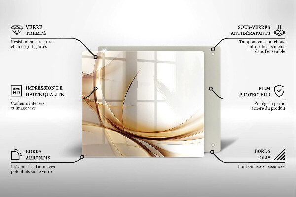 Cache plaque de cuisson Formes abstraites