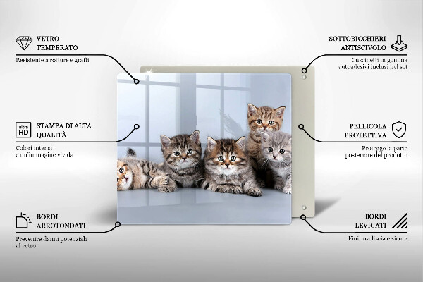 Cache plaque de cuisson De doux petits chatons