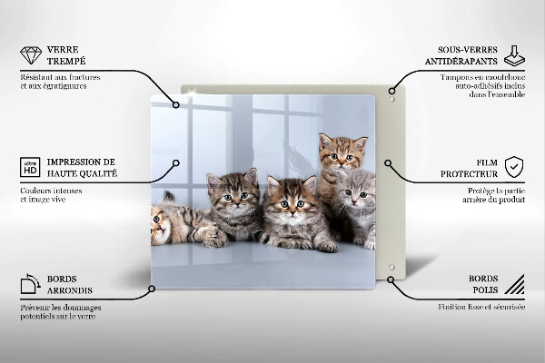 Cache plaque de cuisson De doux petits chatons