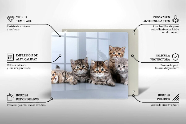 Cache plaque de cuisson De doux petits chatons