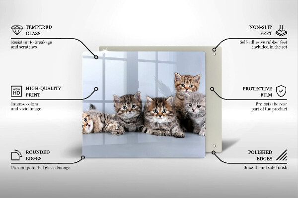 Cache plaque de cuisson De doux petits chatons