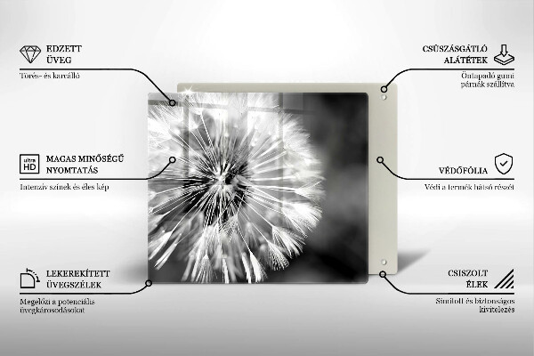 Cache plaque de cuisson Un pissenlit délicat