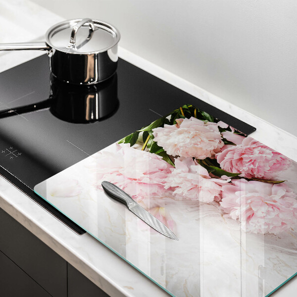 Cache plaque de cuisson Fleurs de roses délicates