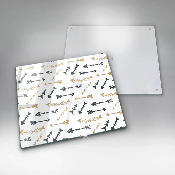 Cache plaque de cuisson Modèle de flèches bohème