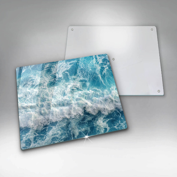 Cache plaque de cuisson Vagues d'eau de mer