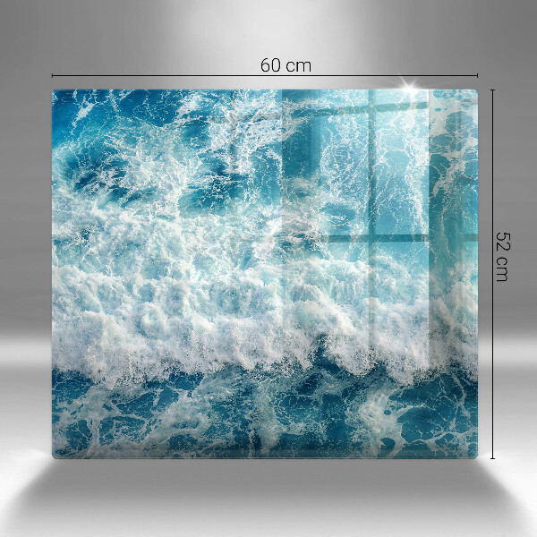 Cache plaque de cuisson Vagues d'eau de mer