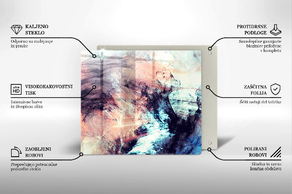 Cache plaque de cuisson Abstraction peinte