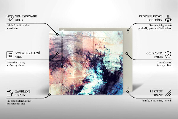 Cache plaque de cuisson Abstraction peinte