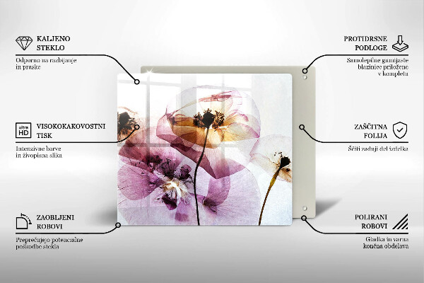 Protection plaque induction Fleurs délicates