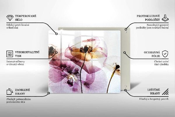 Protection plaque induction Fleurs délicates