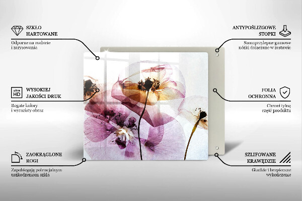 Protection plaque induction Fleurs délicates