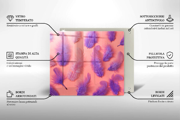 Protection plaque induction Plumes moelleuses