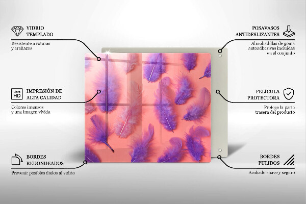 Protection plaque induction Plumes moelleuses