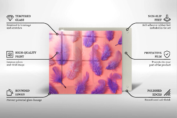 Protection plaque induction Plumes moelleuses