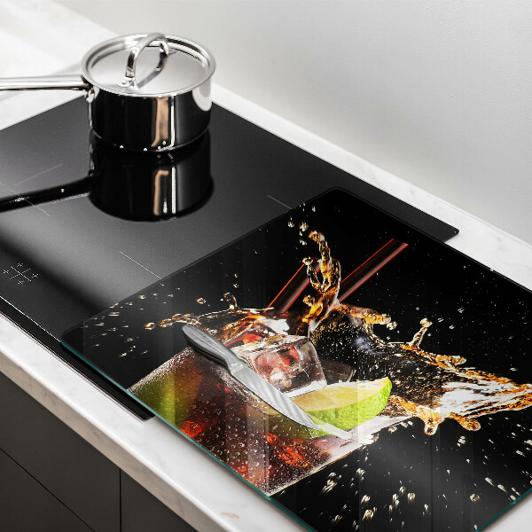 Cache plaque de cuisson Boire avec de la glace