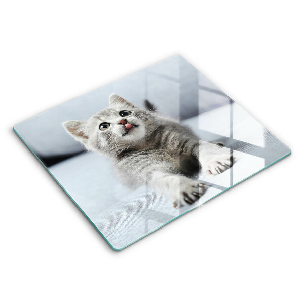 Cache plaque de cuisson Petit chaton mignon