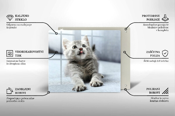 Cache plaque de cuisson Petit chaton mignon