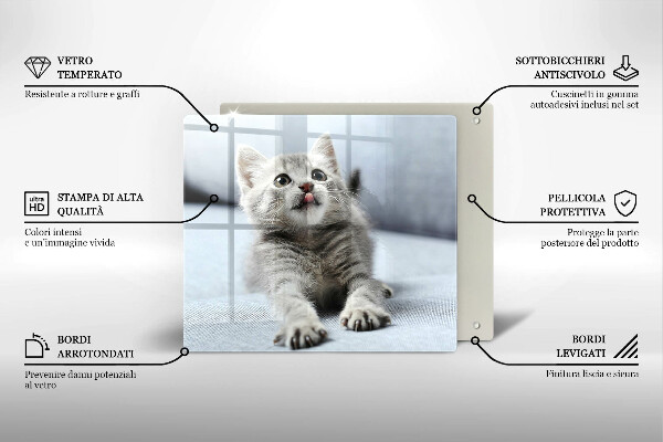 Cache plaque de cuisson Petit chaton mignon