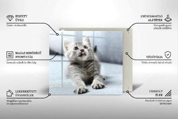 Cache plaque de cuisson Petit chaton mignon