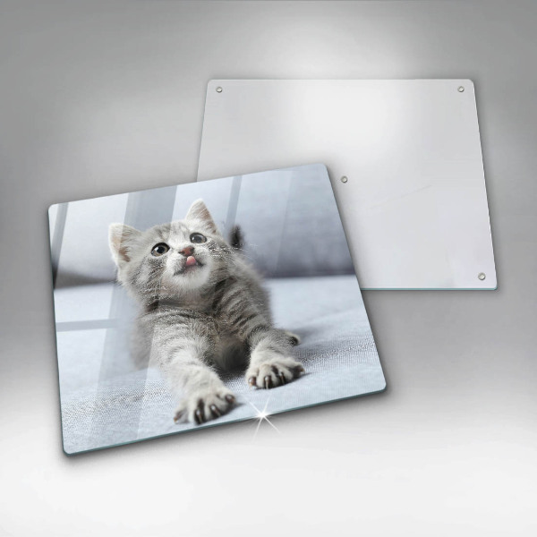 Cache plaque de cuisson Petit chaton mignon