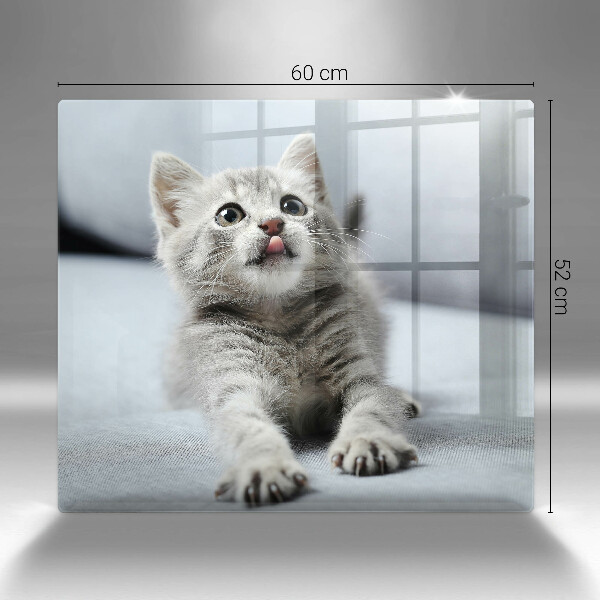 Cache plaque de cuisson Petit chaton mignon