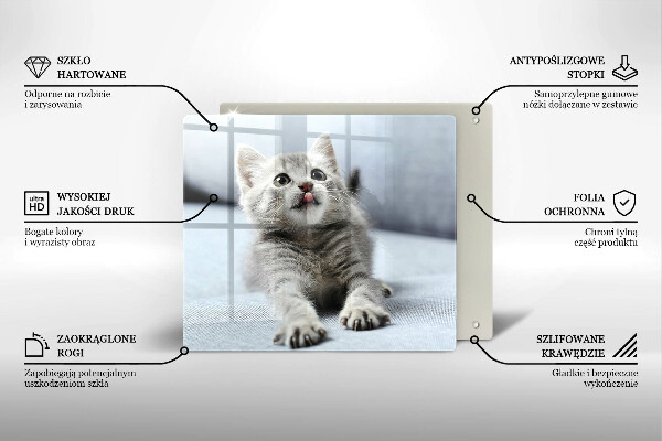 Cache plaque de cuisson Petit chaton mignon