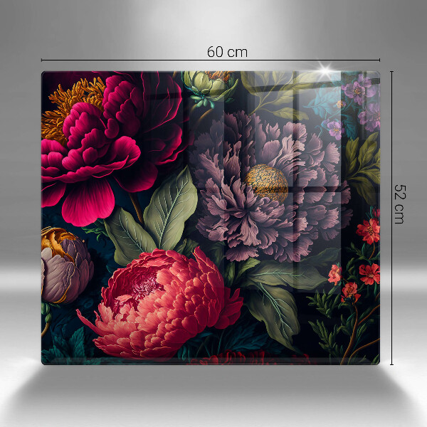 Protection plaque induction Belles fleurs