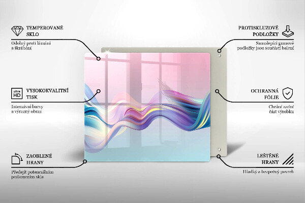 Protection plaque induction Abstraction pastel