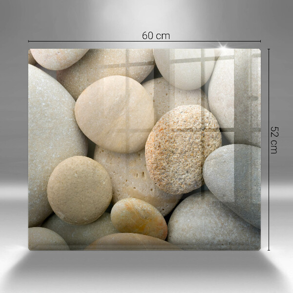 Cache plaque de cuisson Modèle de pierres ovales