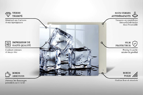 Cache plaque de cuisson Glaçons