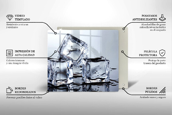 Cache plaque de cuisson Glaçons