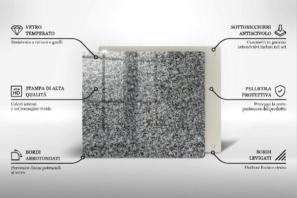 Cache plaque de cuisson Texture de pierre