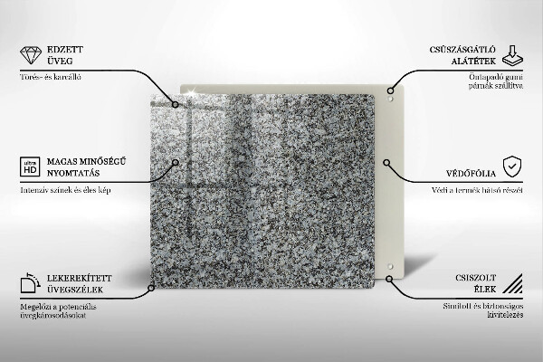 Cache plaque de cuisson Texture de pierre