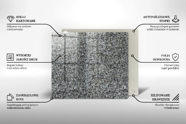 Cache plaque de cuisson Texture de pierre