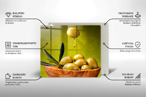 Cache plaque de cuisson Olives savoureuses